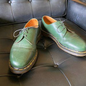 Dr. Martens 1461 Green Leather USL 11 Vintage